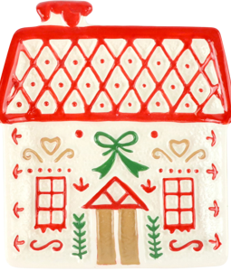 1090 PLATES CANDY COTTAGE S/3